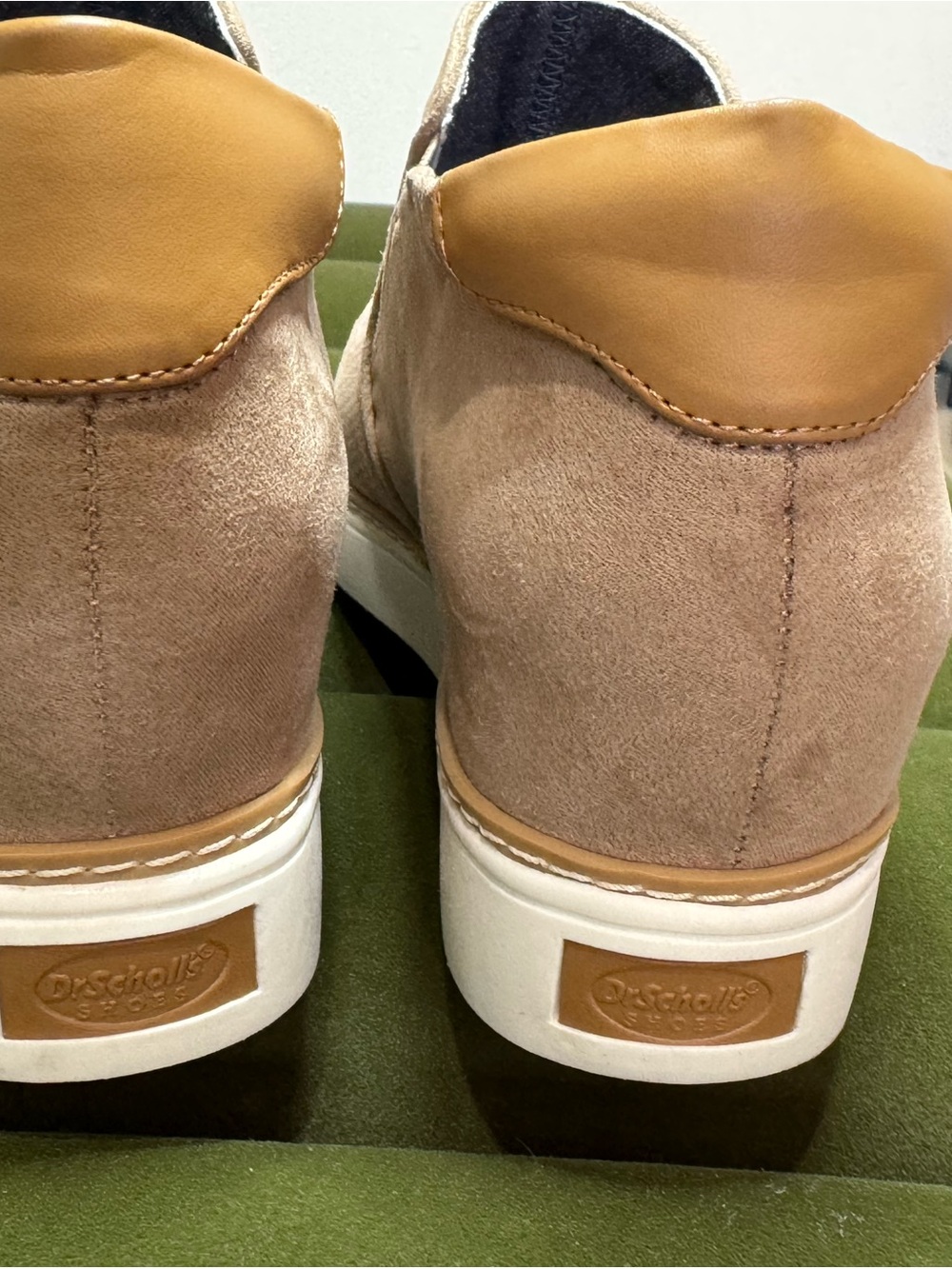 Dr. Scholl's Men's Beige Perforated Slip-On Loafers - Picture 3 of 12